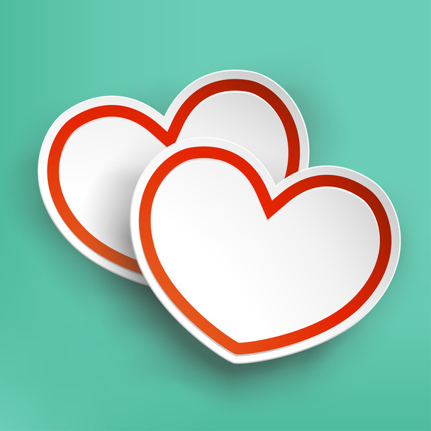 paper hearts - Vector, Image