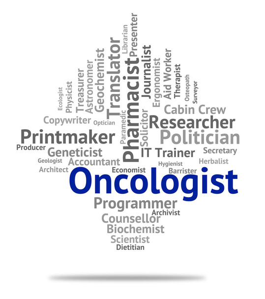 Onkologen-Job zeigt Medikamenteneinstellung und Karriere - Foto, Bild