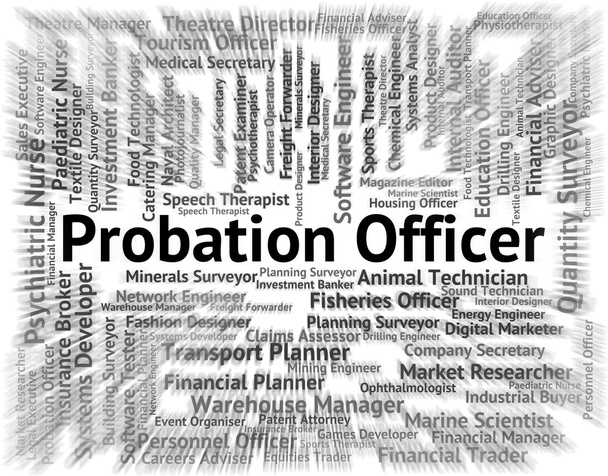 Probation Officer Indicates Administrators Hiring And Probationa - Photo, Image