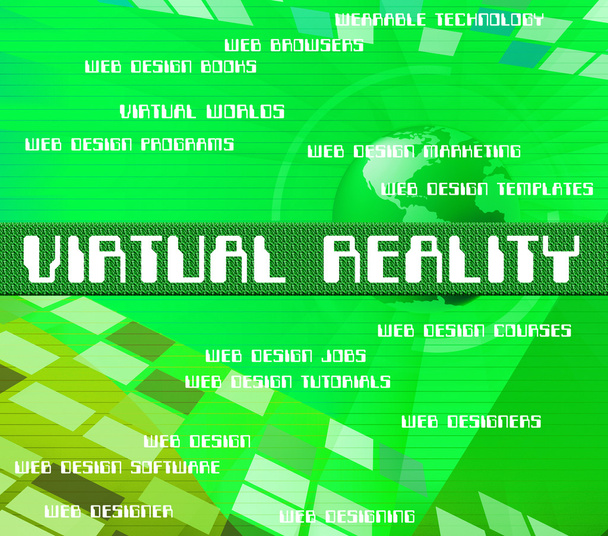 Virtuális valóság azt mutatja, szerződés, és szabadúszó - Fotó, kép