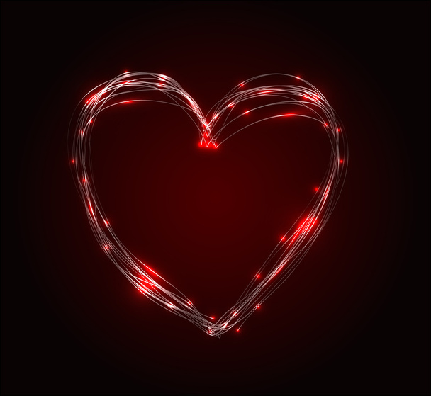 Vector εικονογράφηση αφηρημένη καρδιά - Διάνυσμα, εικόνα