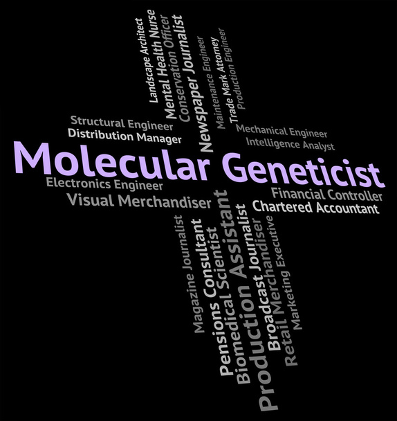 Genetista molecular representa subatómica y subatómica
 - Foto, Imagen