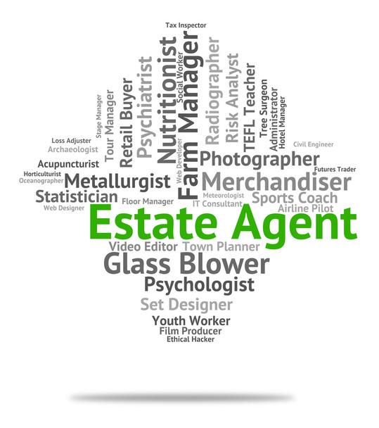 Estate Agent Represents Employee Career And Jobs - Photo, Image