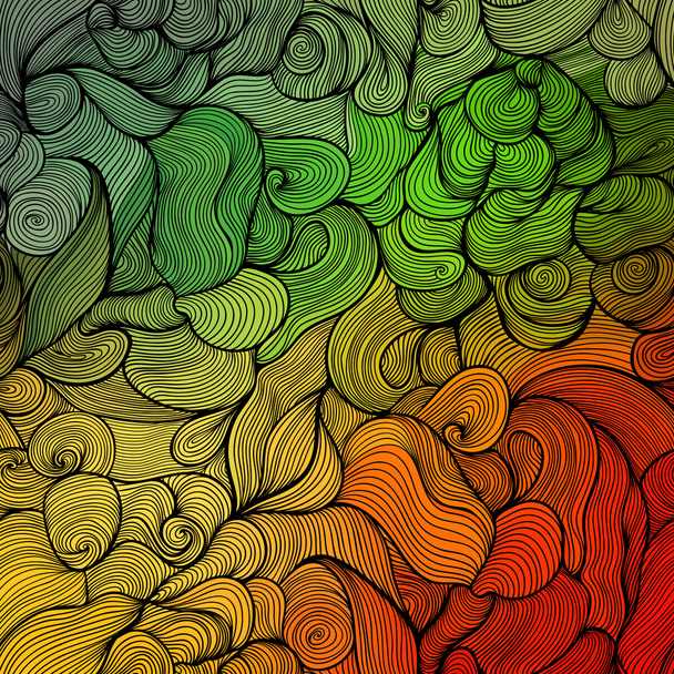 Fundo ondulado colorido
 - Vetor, Imagem