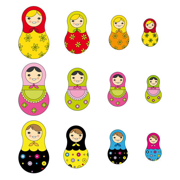 Russian Doll - Vector, Image