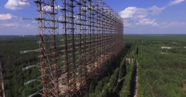 Duga, the Steel Giant Near Chernobyl (Aerial, 4K) - Metraje, vídeo
