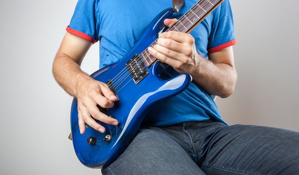 Guitarrista eléctrico - Foto, Imagen