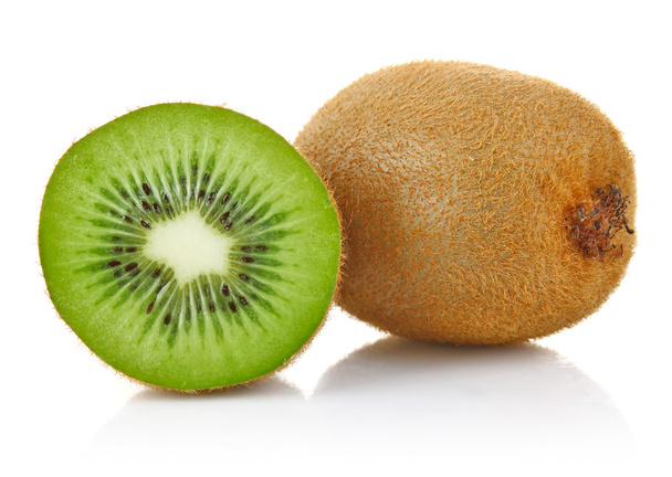 One and a half fresh juicy kiwi - Photo, Image