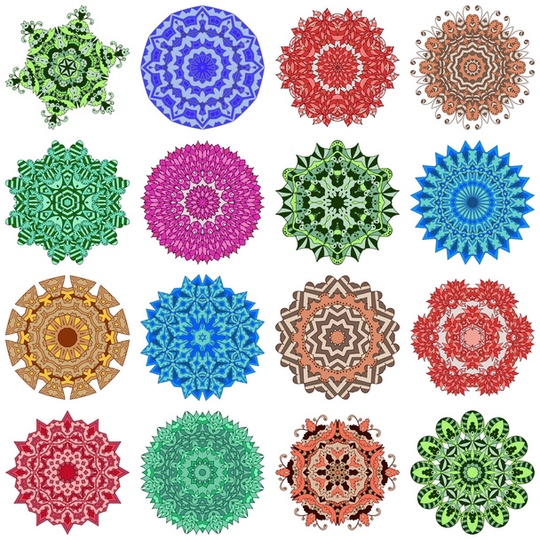 Mandala de color
 - Vector, Imagen
