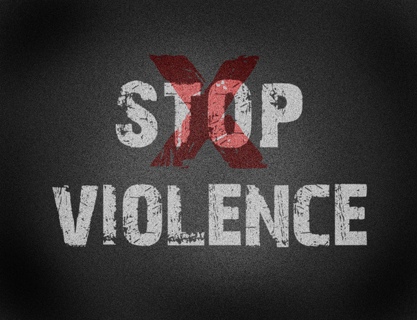 Texto para Stop Violence em fundo grunge
 - Foto, Imagem