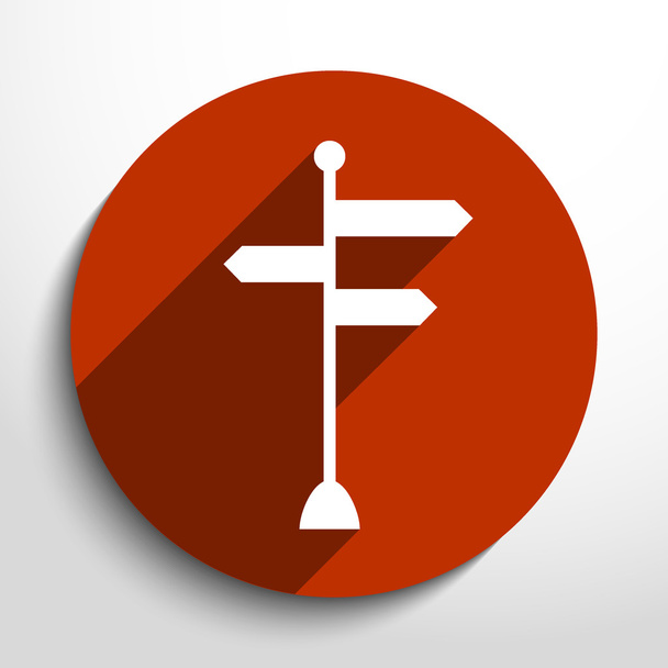 Vector directional signs icon - Vector, afbeelding