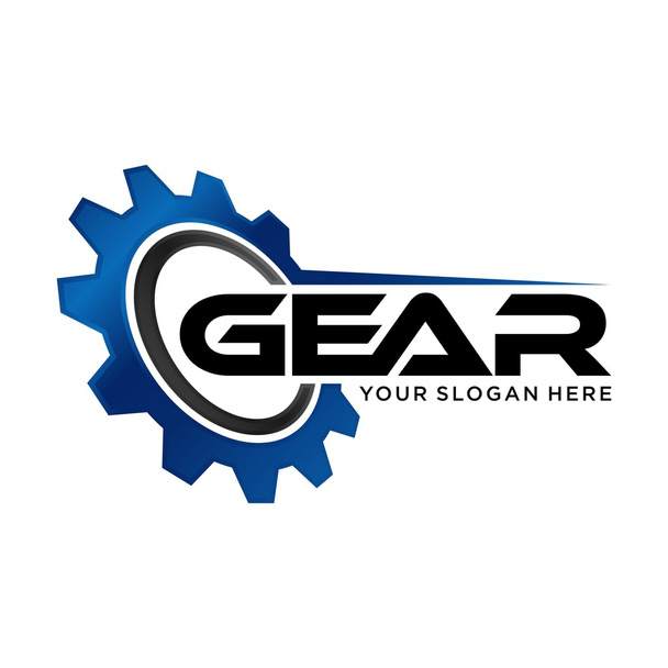 Gear шаблон логотип
 - Вектор, зображення