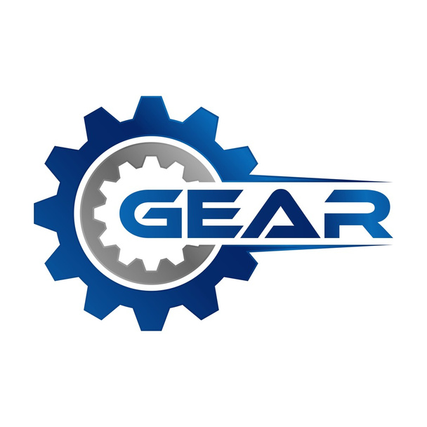 Gear logó sablon - Vektor, kép