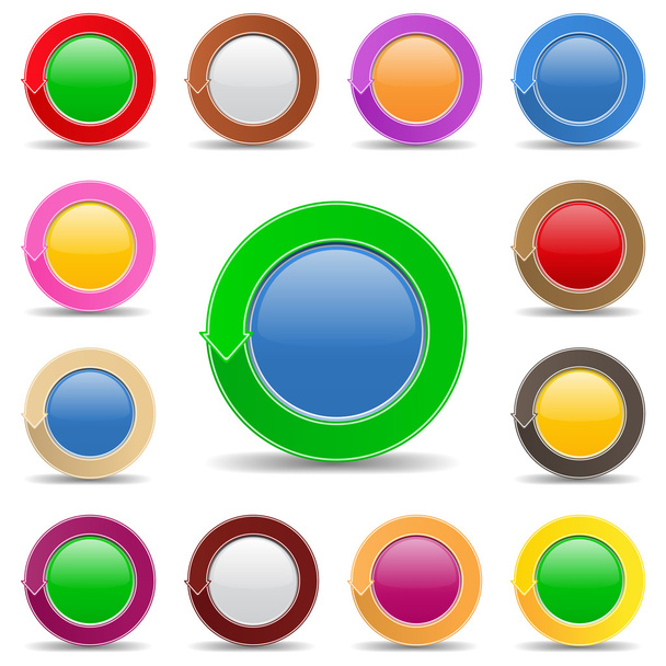 Buttons with arrow - Vektor, kép