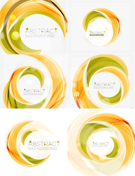 Vector swirl line abstract background - Vector, Image