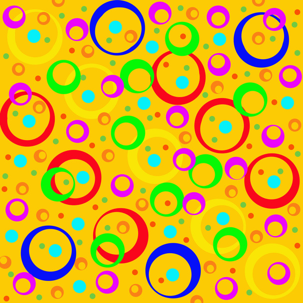 Colored circles and rings, abstract background.  Artwork for cre - Photo, Image