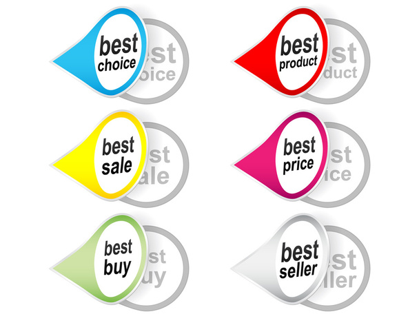 best label colection for sale - Vektor, kép