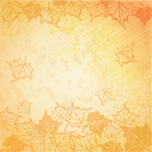 ilustración vectorial de un hermoso fondo de otoño - Vector, Imagen