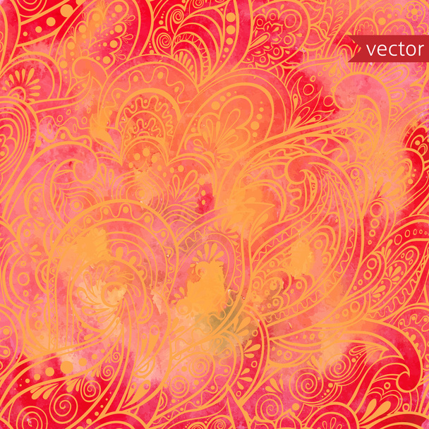 фон с безморским рисунком пейсли
 - Вектор,изображение