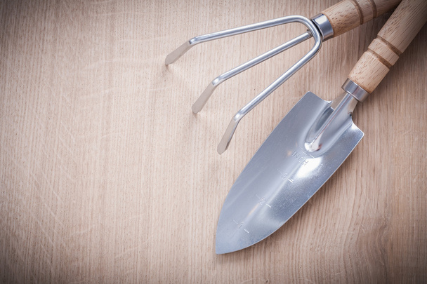 gardening trowel fork with hand spade - Fotó, kép