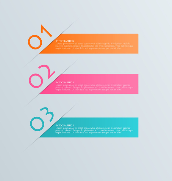 Infographic template with step options for business, startup concept, web design, data visualization, banner, brochure or flyer layouts, presentation, education - Vektor, kép