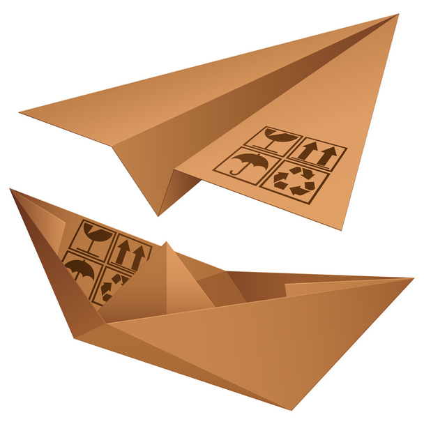Shipping symbols. - Vetor, Imagem