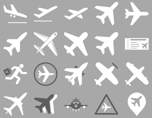 Aviation Icon Set - Wektor, obraz