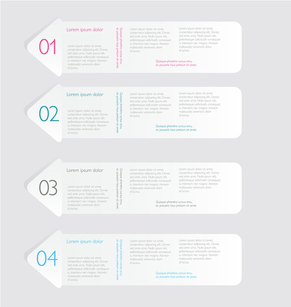 Infographics template for business, education, web design, banners, brochures, flyers. - Vektör, Görsel