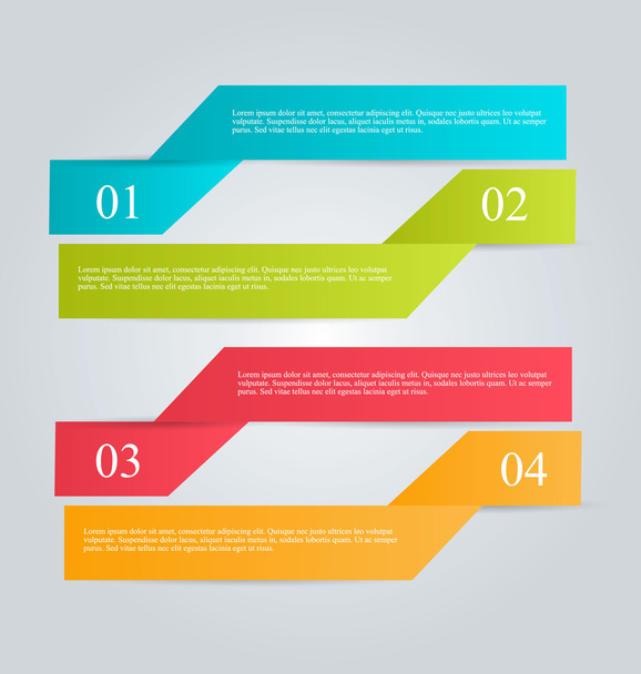 Business infographics tabs template for presentation, education, web design, banners, brochures, flyers. - Vektor, kép