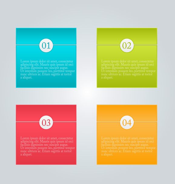 Business infographics tabs template for presentation, education, web design, banners, brochures, flyers. - ベクター画像