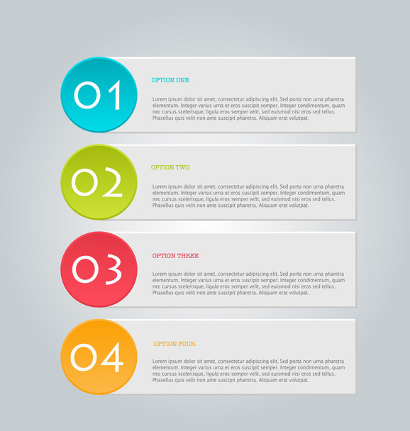 Business infographics tabs template for presentation, education, web design, banners, brochures, flyers. - Vettoriali, immagini