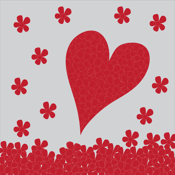 Valentines Day: Heart Background - Vector, Image