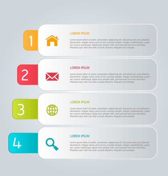 Infographic template for business, education, web design, banners, brochures, flyers. - Вектор,изображение