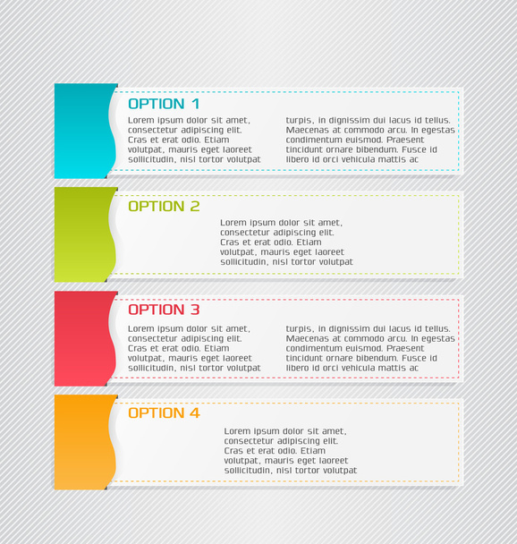 Infographics template for business, education, web design, banners, brochures, flyers. - Vektor, obrázek
