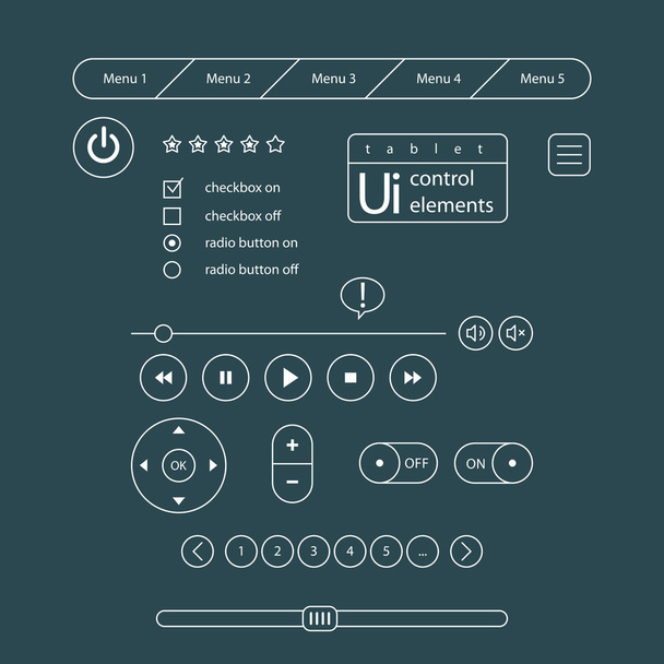 Web UI Elements. - Vecteur, image