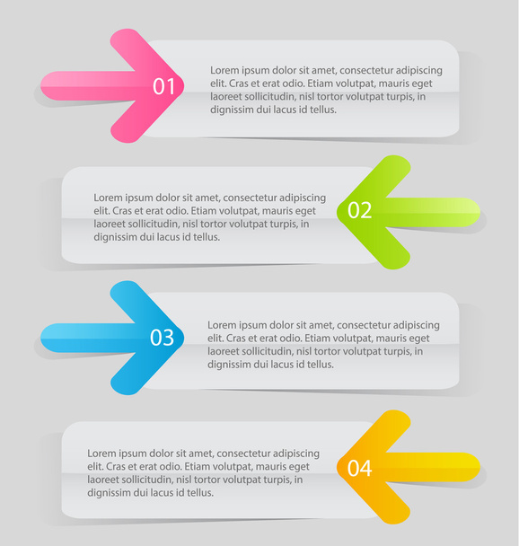 Infographics template for business, education, web design, banners, brochures, flyers. - Vektör, Görsel