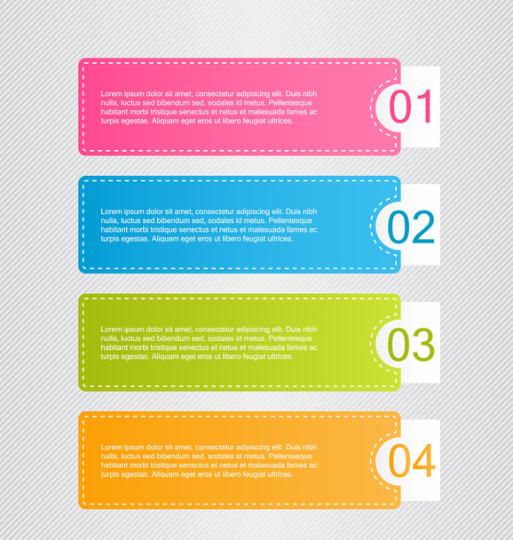 Business infographics template for presentation, education, web design, banners, brochures, flyers. - Vector, afbeelding