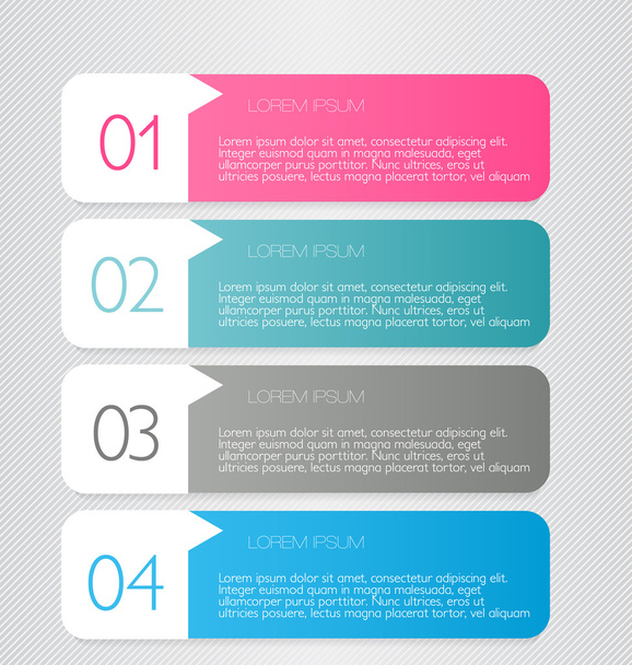 Business infographics template for presentation, education, web design, banners, brochures, flyers. - Wektor, obraz