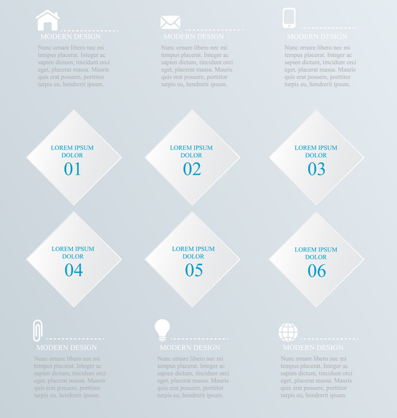 Business infographics template for presentation, education, web design, banners, brochures, flyers. - Vektor, Bild