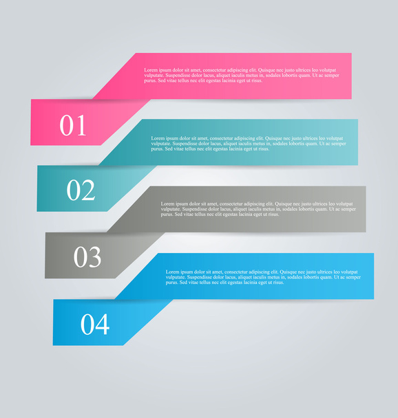 Infographics template for business, education, web design, banners, brochures, flyers. - ベクター画像