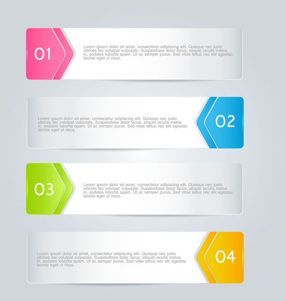 Infographics template for business, education, web design, banners, brochures, flyers. - Vektor, Bild