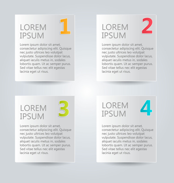 Business infographics template for presentation, education, web design, banners, brochures, flyers. - Vektör, Görsel