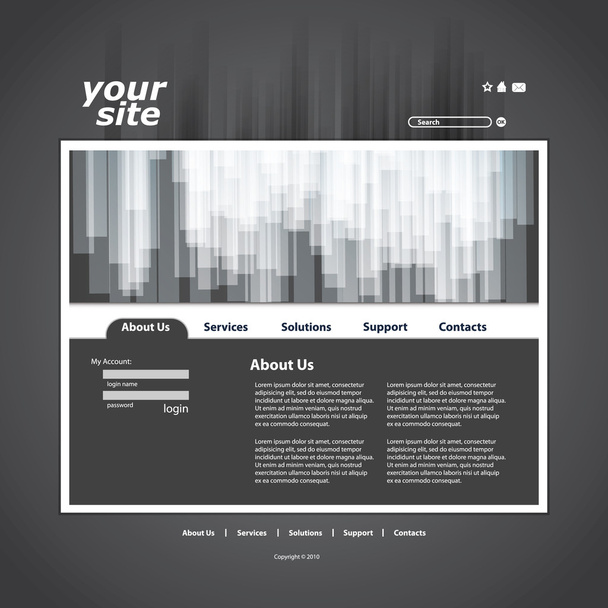 Abstract business web site design template vector - Vector, Image