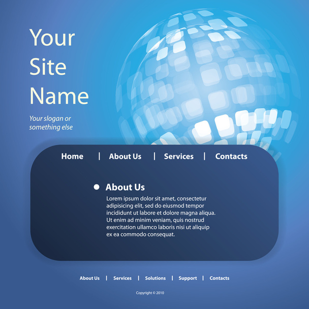 Website Template - Vector, Imagen