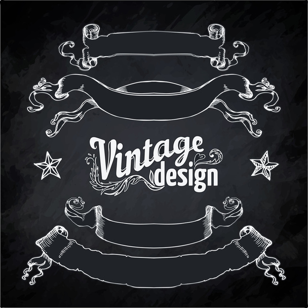 Elementi decorativi di design vintage
 - Vettoriali, immagini