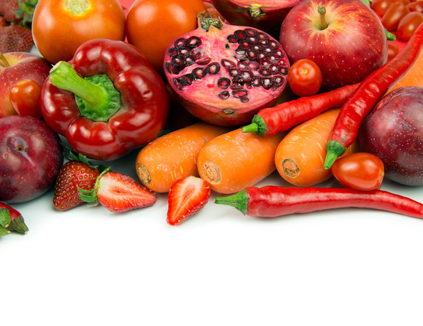 Červené zeleniny a ovoce - Fotografie, Obrázek