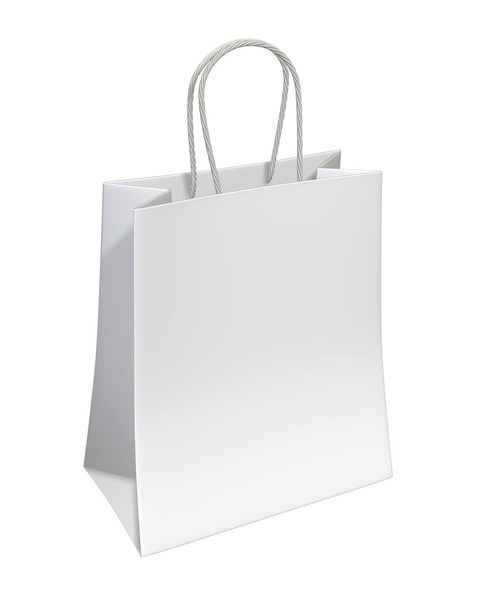Blanco Bolsa de compras
 - Foto, Imagen