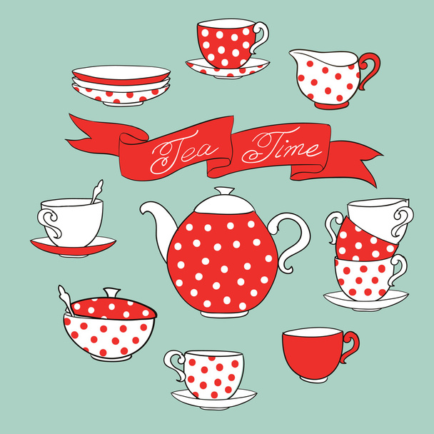 tea time - Vetor, Imagem