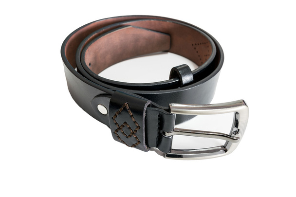 Bout ceinture en cuir noir
 - Photo, image