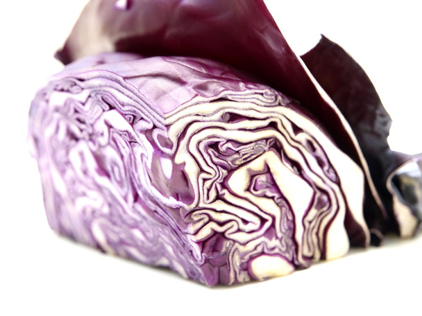 фіолетова капуста ізольована на білому фоні
 - Фото, зображення